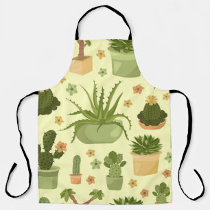 Tablier Cactus, succulents : vintage plantes ménagères mot