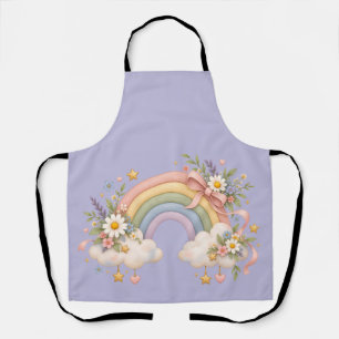 Tablier Cadeau Arc-en-ciel à l'aquarelle – Nuage Charmant