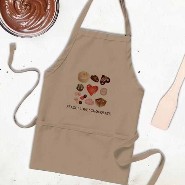 Tablier Cadeau Chocolat Amour Paix (Créateur téléchargé)
