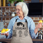 Tablier Cadeau customisé avec les noms de grand-enfant gra<br><div class="desc">Vous cherchez un tablier personnalisé pour votre grand-mère ? Ne cherchez pas plus loin que notre sélection de tabliers de cuisine d'ours rustiques grèges! Ces tabliers sont parfaits pour cuisine une tempête dans la cuisine, et ils font un grand cadeau à grand-mère aussi. Qu'elle prépare des biscuits ou des hamburgers...</div>