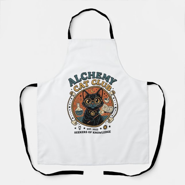 Tablier Cadeau d'amour de chat d'alchimie - Alchemy Cat Cl (Recto)