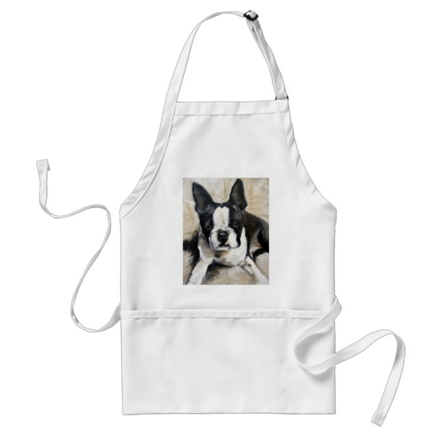 Tablier Cadeau d'amoureux des chiens de Boston Terrier "de (Devant)