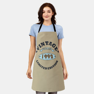 Tablier Cadeau d'anniversaire de millésime né en 1992