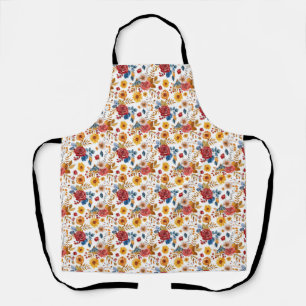 Tablier Cadeau d'anniversaire Floral Coloré