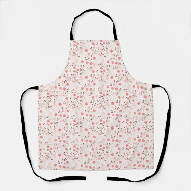 Tablier Cadeau d'anniversaire | Rose rose (Recto)