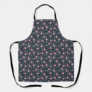 Tablier Cadeau d'anniversaire Rose sans couture avec feu