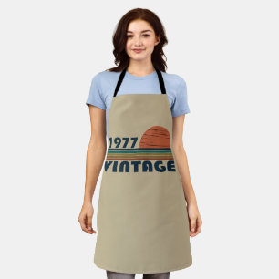 Tablier Cadeau d'anniversaire vintage élégant né en 1977