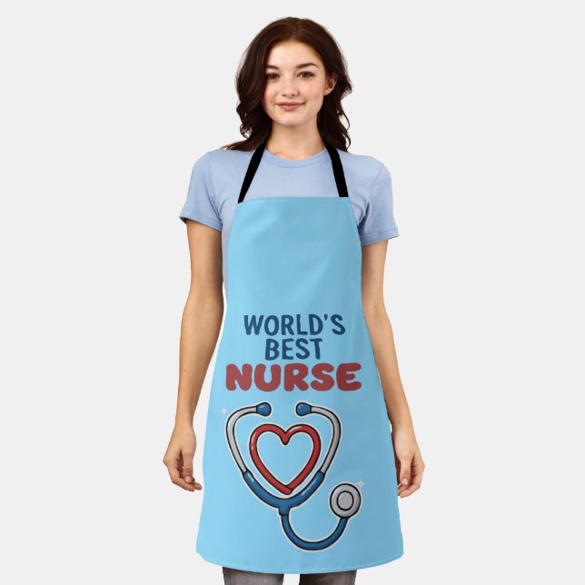 Tablier Cadeau d'appréciation pour la meilleure infirmière (Porté)