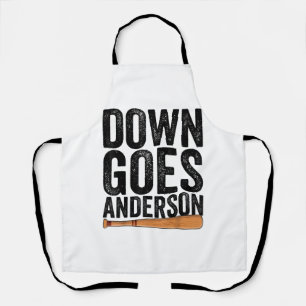 Tablier Cadeau de baseball drôle ANDERSON TOMBE ANDERSON