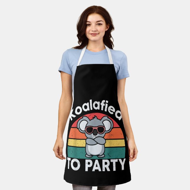 Tablier Cadeau de conception de koala drôle et mignon Koal (Porté)