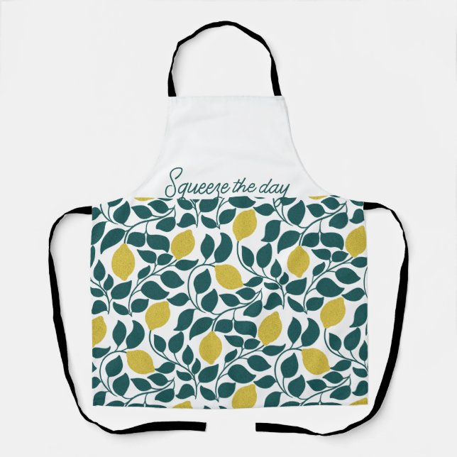 Tablier Cadeau de cuisine avec impression de citron pour e (Recto)