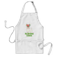Cadeau de cuisine floral Llama sans drame