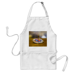 Tablier Cadeau de dreidel de Hanukkah SlipperyJoe à base o