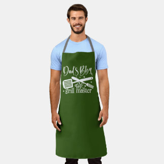 Tablier Cadeau de Fête des pères verte Master de barbecue