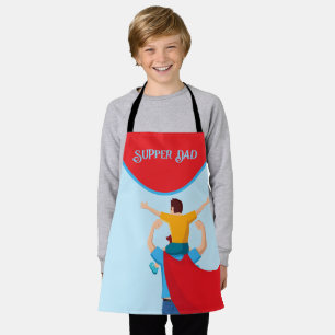 Tablier Cadeau de la fête des pères pour papa super