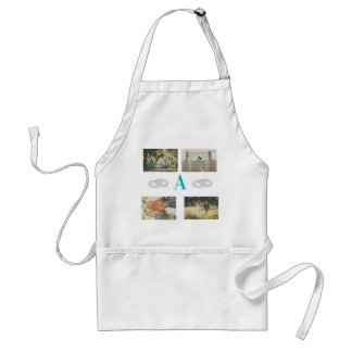 Tablier Cadeau de mariage de famille de monogramme de mult