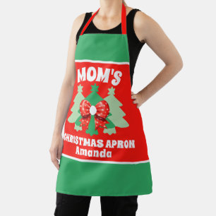 Tablier Cadeau de Noël de maman personnalisée