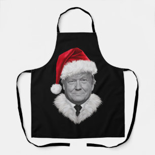 Tablier Cadeau de Noël Donald Trump Chapeau de Père Noël D