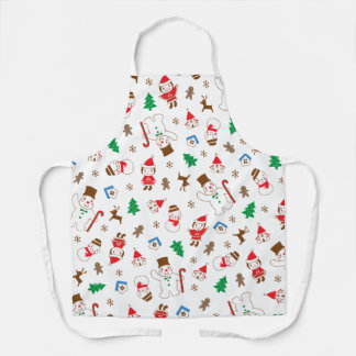 Tablier Cadeau de Noël familial de biscuit mignon de vacan