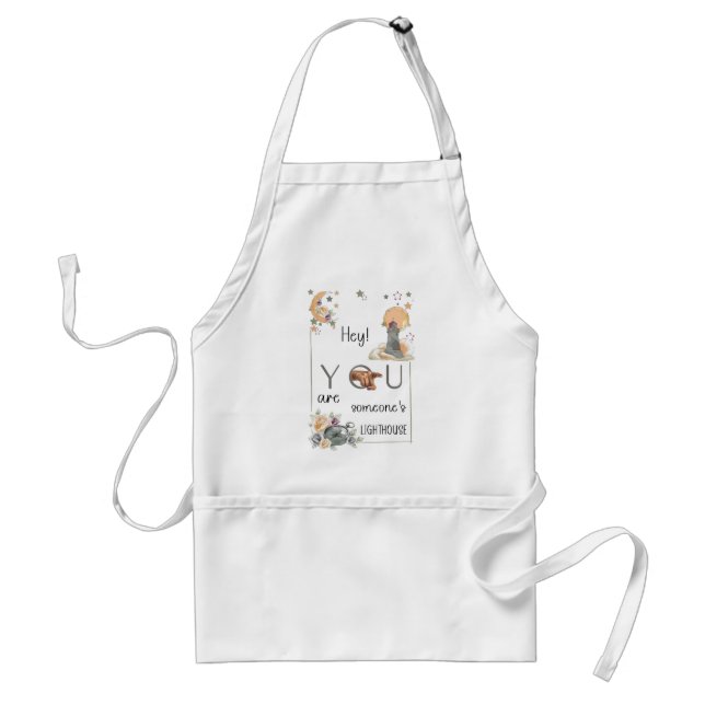 Tablier Cadeau de phare inspirant Rappel positif (Devant)