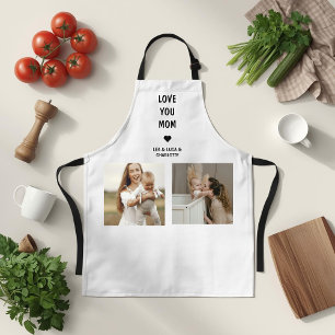 Tablier Cadeau de photo personnalisé moderne pour maman