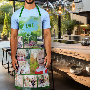 Tablier Cadeau de photos de famille pour papa