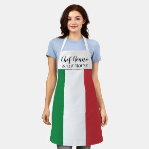 Tablier Cadeau drôle de chef Nonno avec drapeau italien