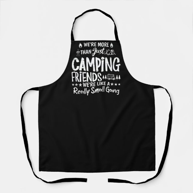 Tablier Cadeau drôle pour les amis de camping petite bande (Recto)