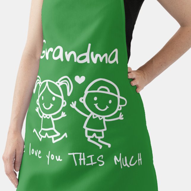 Tablier Cadeau graphique amusant de Noël pour grand-mère (Créateur téléchargé)