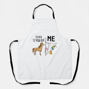 Tablier Cadeau licorne 57 ans anniversaire et moi autre