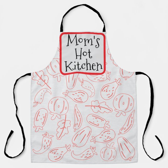 Tablier Cadeau "Maman’s Hot Kitchen" (Recto)