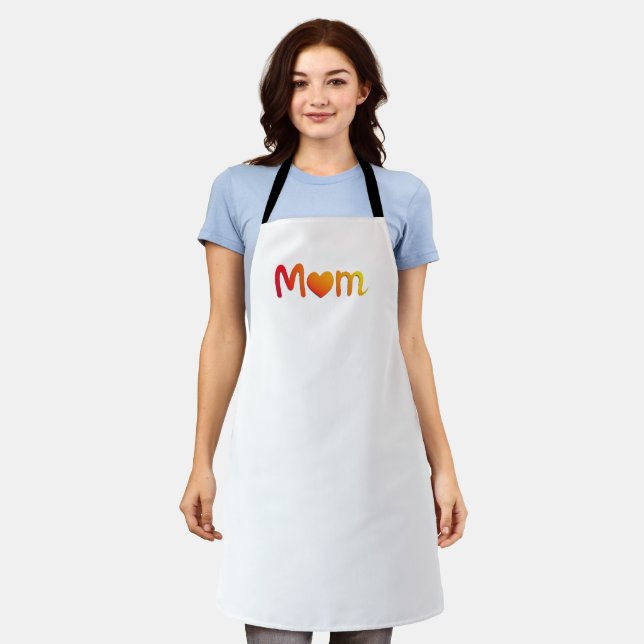 Tablier Cadeau mignon maman Sentimental | Meilleure fête d (Porté)
