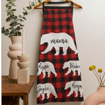 Tablier Cadeau moderne Rouge Plaid Et Blanc Mama Ours<br><div class="desc">Cadeau moderne Red Plaid and White Mama Bear Cadeau.Meilleur cadeau personnalisé pour la journée des mères,  Noël,  Fête de la femme ou Anniversaire de maman. Surprenez Maman avec un cadeau qui est aussi Extraordinaire qu’elle.</div>