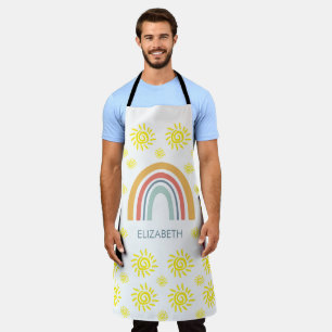 Tablier Cadeau Personnalisé de Chef Fantaisiste Bohème Arc
