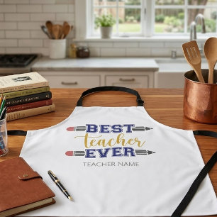 Tablier Cadeau personnalisé Meilleur Enseignant - Cadeau P