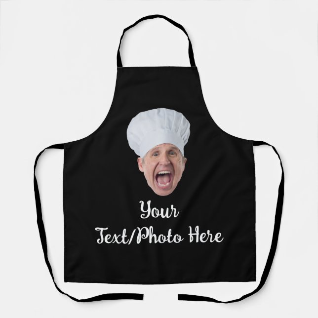 Tablier Cadeau Personnalisé Visage de Chef (Recto)