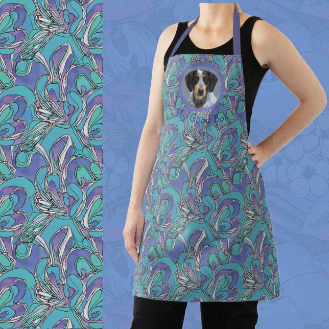Tablier Cadeau photo pour maman chien grand-mère jolie Aqu (Créateur téléchargé)