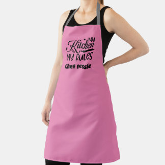 Tablier Cadeau Pour Chef Ma Cuisine Mes Règles Maman Rose