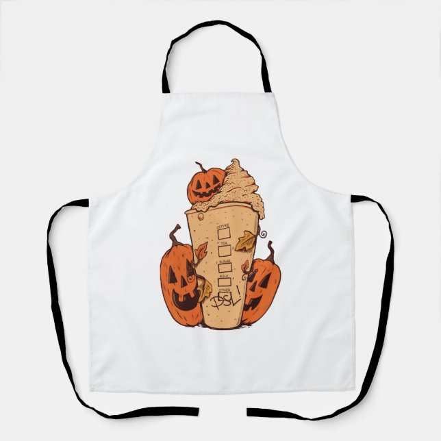 Tablier Cadeau pour le Citrouille d'Halloween (Recto)