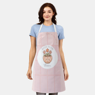 Tablier Cadeau pour maman, Meilleure maman qui soit, rose 