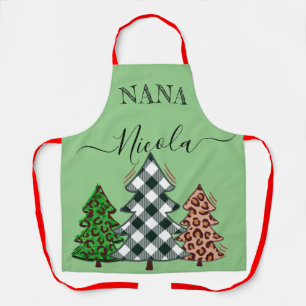 Tablier Cadeau Pour Noël Collection Arbre Chef Baker Nana