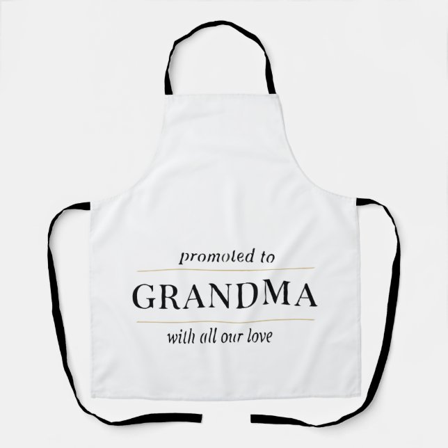 Tablier Cadeau pour une nouvelle grand-mère (Recto)