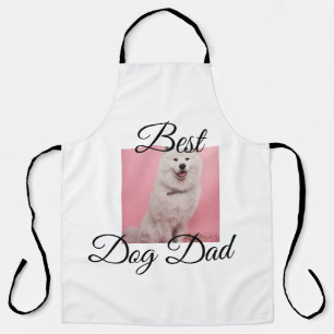 Tablier Cadeau simple photo animal coloré nom chien Papa