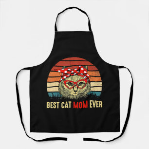 Tablier Cadeau vintage Meilleure maman de chat de tous les