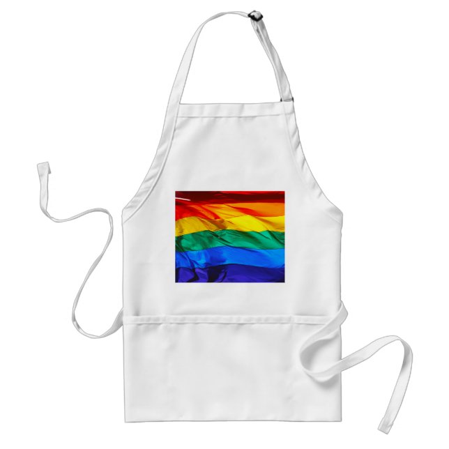 Tablier Cadeaux de drapeau de fierté gay artistique Wave d (Devant)
