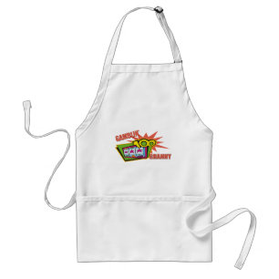 Tablier Cadeaux de jeu drôles de T-shirts de mamie