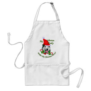 Tablier Cadeaux de Noël de costaud sibérien