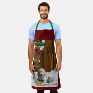 Tablier Cadeaux de Noël Goldendoodle