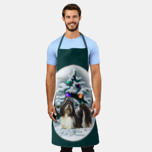 Tablier Cadeaux de Noël pour Shih Tzu