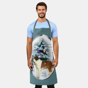 Tablier Cadeaux de Noël Saint Bernard